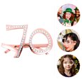 thumbnail image 4 of Gafas de cumpleaños numéricas para fiesta de 70 cumpleaños, accesorio para fotomatón, 4 of 8