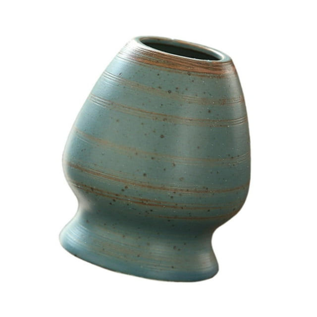 Soporte Chasen japonés para ceremonia de matcha, soporte para matcha, tradicional hecho a mano Azul profundo