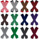 thumbnail image 2 of Conjunto navideño de guantes largos para mujer, finos, de primavera y otoño, con dedos abiertos, guantes largos decorativos por encima del codo, 2 of 6