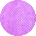thumbnail image 1 of Ahgly Company Indoor Round Abstract Purple Contemporary Area Rugs, 4' Round, 1 of 4