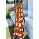 thumbnail image 5 of Vestido PRETTYGARDEN Maxi de un Hombro Rojo Ladrillo Floral XXL, 5 of 8