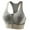 A, variant on AJZIOJIRO Zip Front Post-Surgery Bra Women's Wireless Sports Bras Padded Strappy Medium Support Yoga Exercise Athletic Bras S-XL