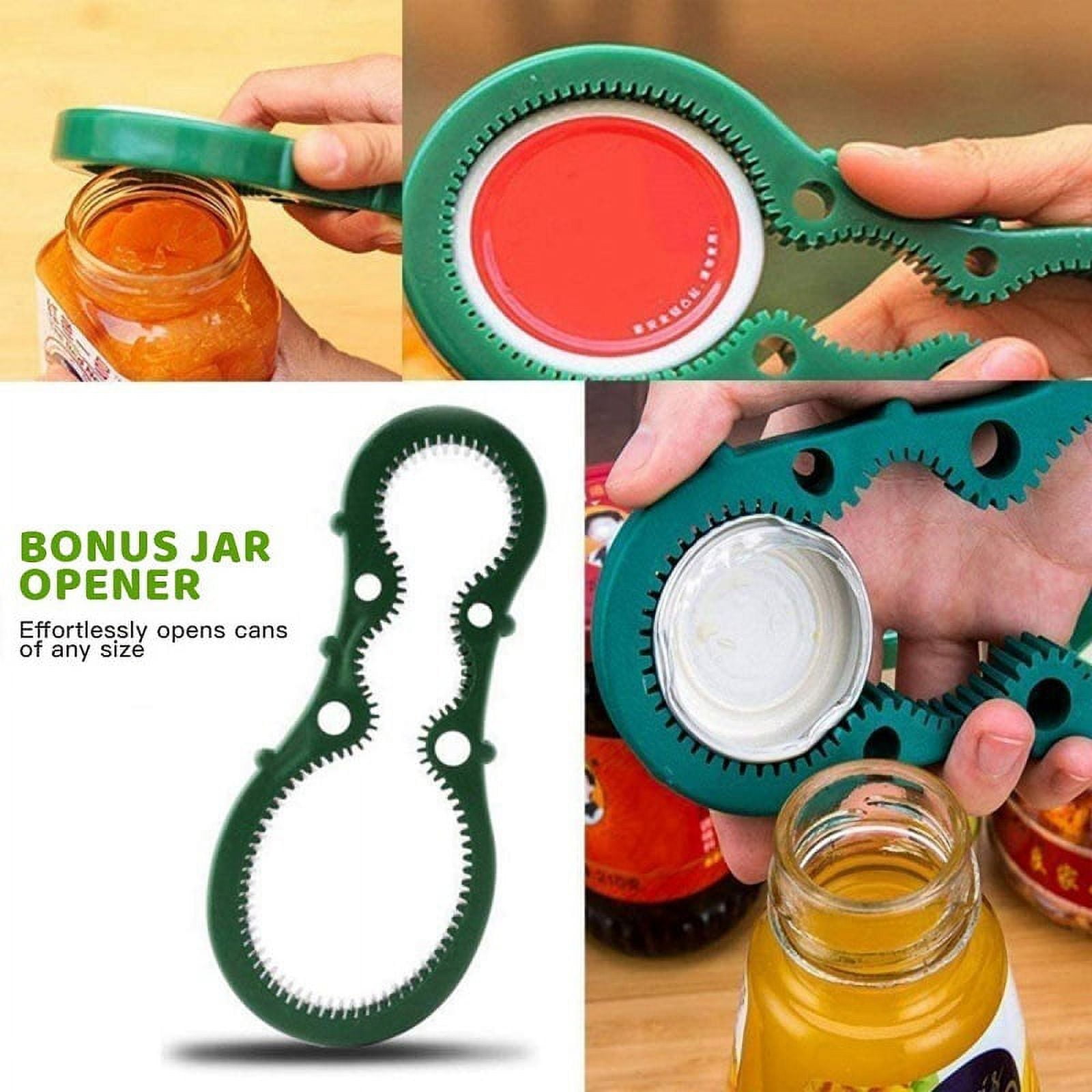 Hands-Free Battery-Operated White Can Opener in Black