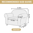 thumbnail image 2 of JIATER 1-Piece Armchair Sofa Cover Stretch Couch Cover Washable Sofa Slipcover Non-Slip Furniture Protector,Beige, 2 of 8