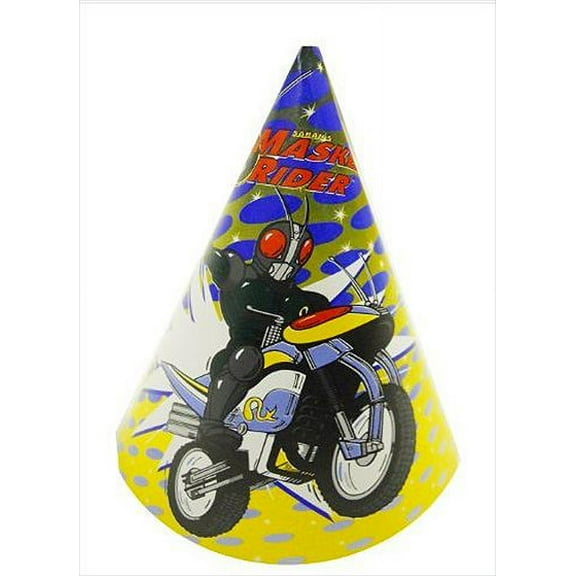 Masked Rider Cone Hats (8ct)