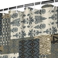thumbnail image 3 of Waterproof Boho Patchwork Vintage Shower Curtain 72x72 Inch Bohemian Style Stitching Colorful Floral Retro Shower Curtains for Bathroom Hotel Home Decor with 12 Hooks, 3 of 5