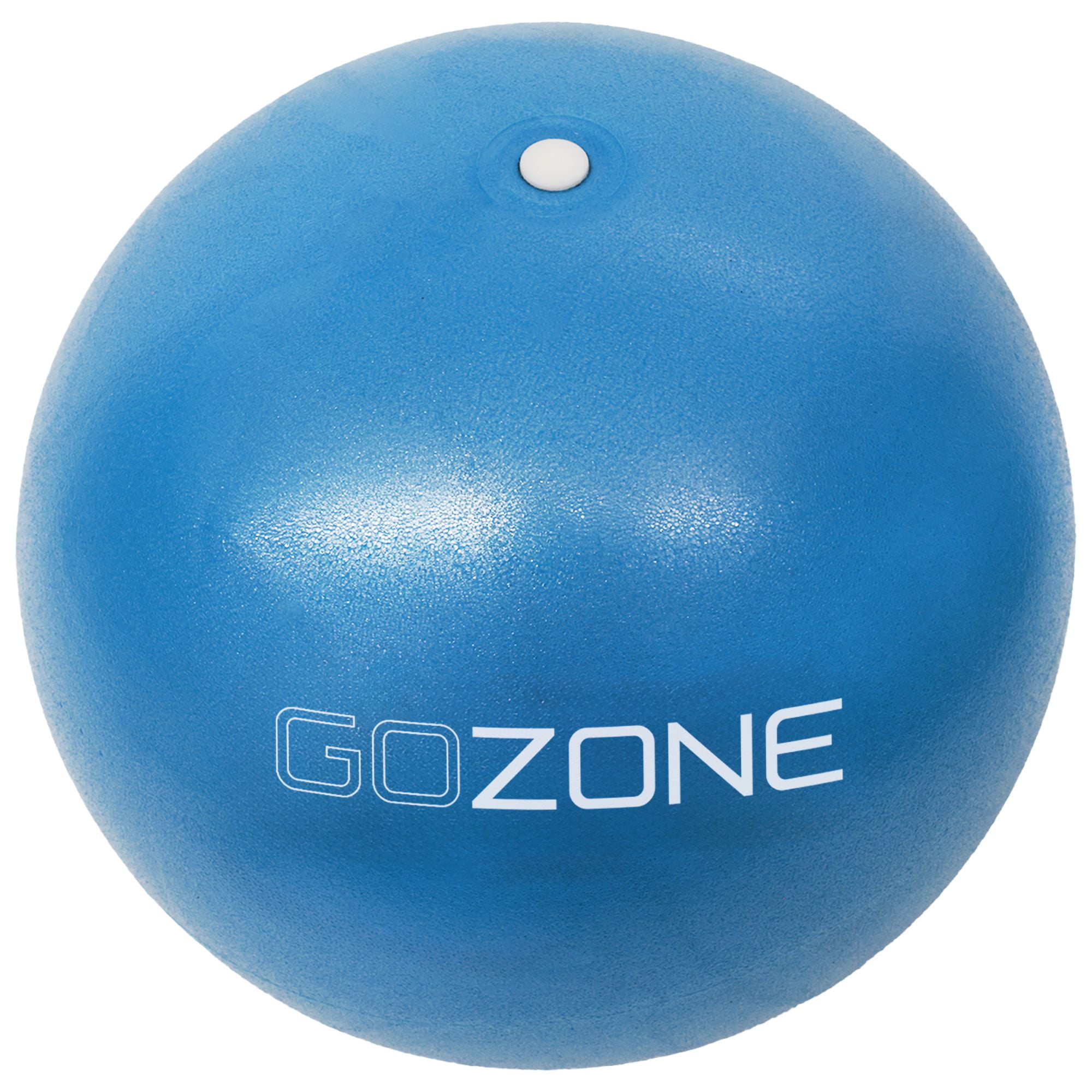 GoZone Exercise Ball for Pilates, Balance Ball for Toning, Yoga and Barre, Anti Burst, Includes Hand Pump, Blue, 9 Inch