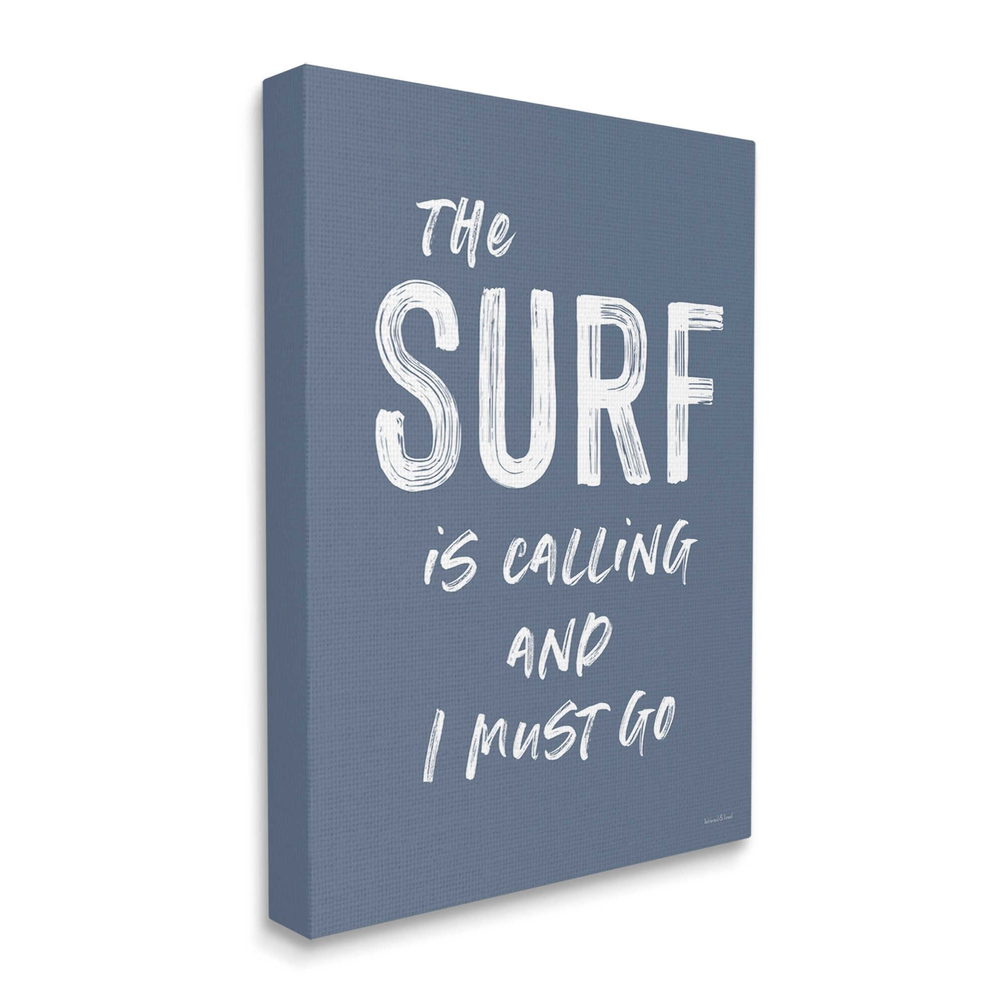 Stupell Industries Surf is Calling I Must Go Nautical Phrase, 16 x 20,Design by Lettered and Lined