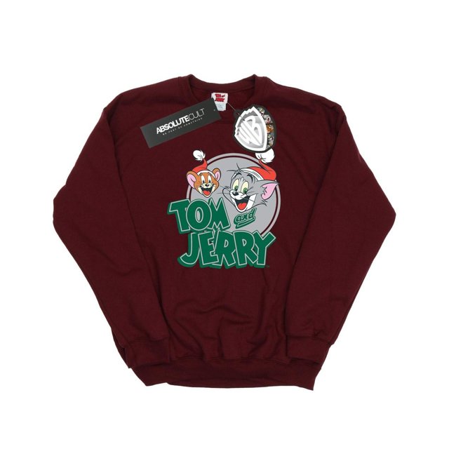 Tom And Jerry Chandail Molletonné de Noël pour Femmes