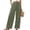 Army Green, variant on Wide Leg Pants for Women Flowy Palazzo Drawstring Elastic Waist Trousers with Pockets Summer Beach Vacation Clothes Mint Green XXL