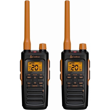 Cobra TrailBlazer 450 GMRS Radio 2-Pack – Rugged, Long-Range Walkie Talkies with IP54 Weather Resistance, Rechargeable Batteries & Repeater Compatibility