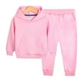 thumbnail image 6 of Godderr 1-12Y Boys Girls Hooded Sweatsuit Outfit for Toddelr Kids 2PCS Pullover Workout Clothes Autumn Winter Sweatsuits Jogging Suits, 6 of 8