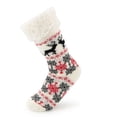 thumbnail image 4 of Treehouse Knits (2 Pack) Sherpa Slipper Socks for Kids with Grippers, 4 of 8