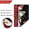 thumbnail image 5 of Christmas Garden Flag 12.5x18 Double Sided, Burlap Buffalo Check Plaid Small Let it Snow Snowman Winter Garden Yard Flags for Seasonal Outside Outdoor House Holiday Decor (ONLY FLAG), 5 of 6