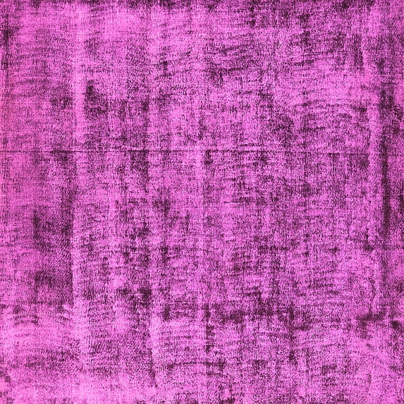 Ahgly Company Indoor Square Oriental Pink Industrial Area Rugs, 6' Square