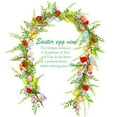 thumbnail image 3 of Fwttom Greenery Spring Garland 74" Easter Indoor Outdoor Holiday Party Scene Setup Flower Garlands for Decoration Yard Garden Home, 3 of 9