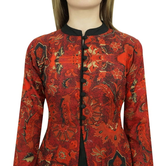 Bimba Women's Orange Long Sleeve Abaya Islamic Dress Maxi Gown Burqa With Hijab - 14