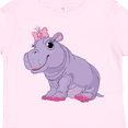 thumbnail image 4 of Inktastic Cute Purple Hippo Girls Toddler T-Shirt, 4 of 5