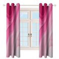 thumbnail image 4 of Pink Gradient Waves Design 2pcs Blackout Curtains For Living Room Bedroom Grommet Top Window Set for Left And Right Biparting Open, 4 of 6