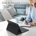 thumbnail image 6 of Backlit Detachable Keyboard Case for iPad Pro 12.9" 1/2 Gen, Pencil Slot Leather Folio, 6 of 8