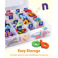 thumbnail image 4 of 488 Pcs Magnetic Letters Numbers Set, Uppercase Lowercase Foam Alphabet 123 , Educational Toy Set, 4 of 5