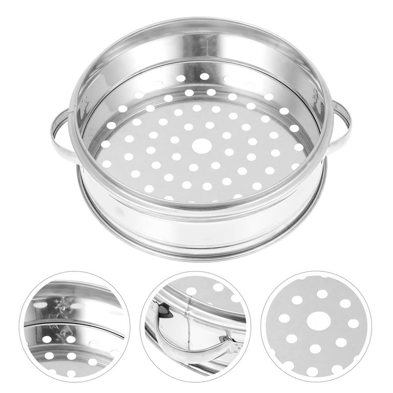NUOLUX Steamer Steaming Steam Rack Pot Basket Stainless Steel Pan  Insertcooking Egg Vegetable Fish Tray Plate Stand Cake Baking