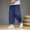 Navy, variant on Gamivast Y2K Pants Men Cropped Baggy Wide Leg Pants with Pockets Beach Travel Drawstring Elastic Waist Trousers Beach Travel Drawstring Elastic Waist Trousers