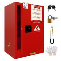 24 Gallon Insulation Cabinet, Propane Tank Storage Box, 23 x 18 x 35 in Fireproof Cabinet with Adjustable Board for Garage & Warehouse Use