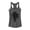 Charcoal, variant on Junior's Star Wars: The Mandalorian Metallic Helmet  Racerback Tank Top Charcoal X Small