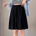 thumbnail image 2 of Mitankcoo Elastic Waist Shorts for Women Drawstring Denim Summer Casual Everyday Wide Leg Bermuda Shorts M-XL, 2 of 4