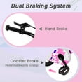 thumbnail image 3 of OLAKIDS Kids Bike, 12 14 16 18 Inch Toddlers Bike with Training Wheels Adjustable Seat and Handlebar, Handbrake and Coaster Brake, Children's Bicycle for Girls Boys, 3 of 9