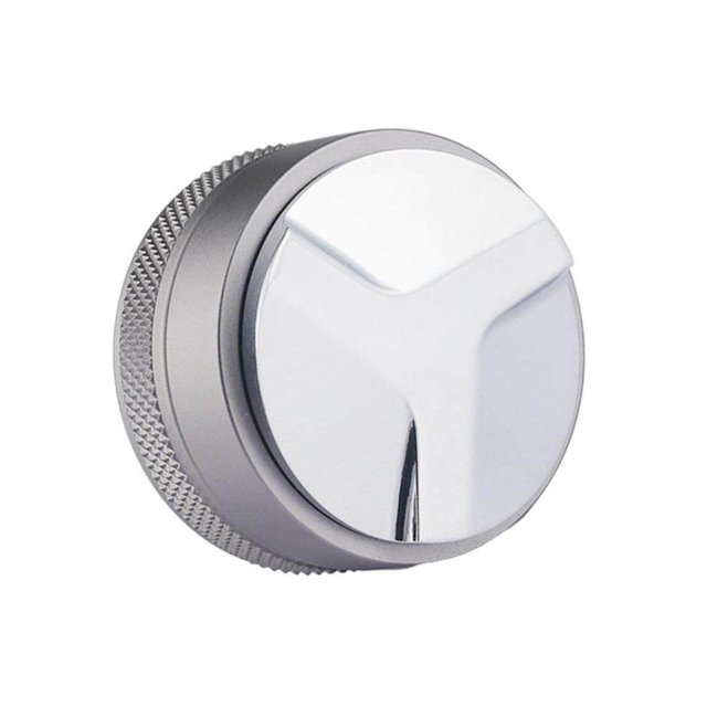 facefd Zinc Alloy Coffee Distributor Coffee Powder tool portafilter Hammer Leveler Tool Hand Tampers 53mm Gray