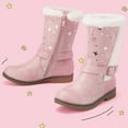 thumbnail image 3 of HARVEST LAND Toddler Girls Boots Mid-Calf Fall Winter Booties for Little Girls With Buckle Pink/Black/Khaki, 3 of 10