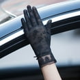 thumbnail image 5 of Grofry Women Gloves,Summer Driving Touch Screen Sunscreen Glove Anti-UV Sheer Lace Mittens 15#, 5 of 6