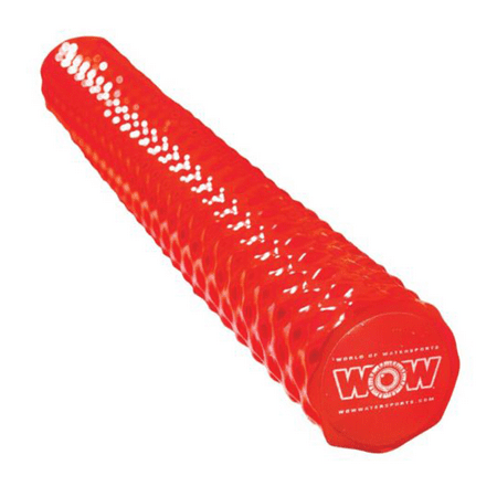 WOW Watersports First Class Soft Dipped Foam Ribbed Texture Pool Noodle, Red