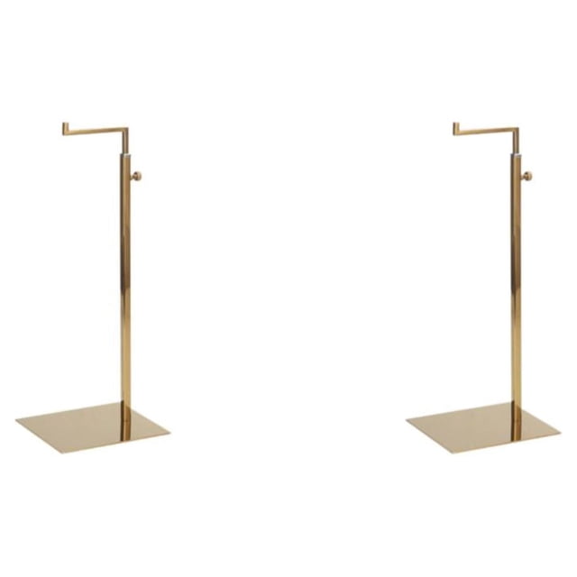 Wosthever Estante de exhibición de bolsos, bolsos de hombro, soporte para monedero, multiusos para encimera, espejo dorado Espejo dorado 2Conjunto