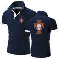 thumbnail image 1 of Camiseta de algodón con estampado para hombre, Polo con manga corta, transpirable, ropa de fútbol portugués, novedad de 2023 qym unisex, 1 of 1