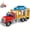 Multicolor, variant on Chak’s Choice Friction powered trailer toys, crane car transport toys, lights and sound - durable ABS construction, battery powered, suitable for ages 3 +