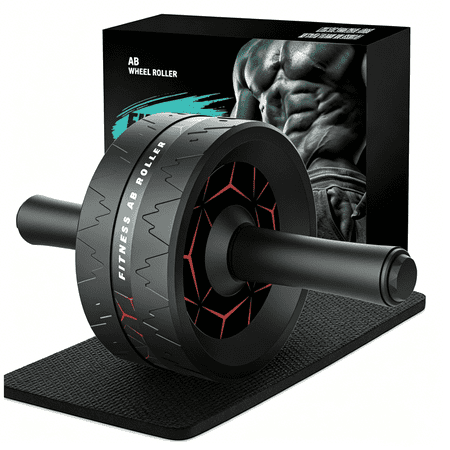 Kaleduo Ab Roller Wheel, Abdominal Core Workout Equipment with Non-Slip Design, Home Gym Abdominal Exercise Wheel for Abs, Core & Full Body Strength Training, Includes Free Knee Pad