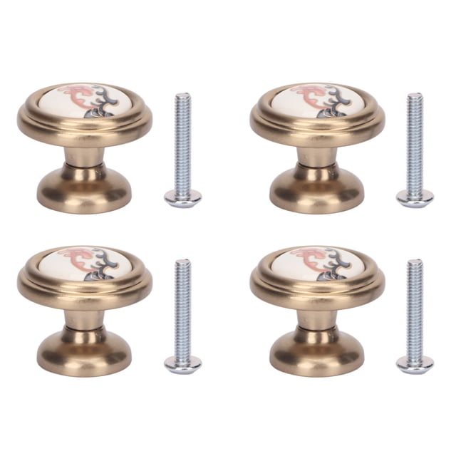 juegos de manijas de gabinete estilo Retro minimalista aleación de Zinc cerámica decorativa diseño ergonómico manija de muebles para el hogar