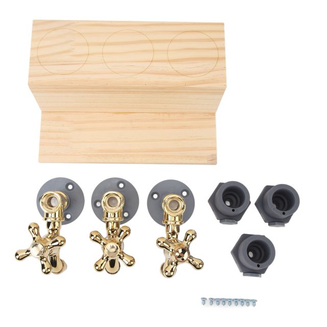 Dispensador de Licores de Madera, dispensador de vino de whisky versátil 3 botella fácil para regalos