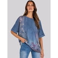 thumbnail image 4 of ANRABESS Womens Tops Oversized T Shirts for Women Short Sleeve Crewneck Casual Loose Basic Tee Shirt Trendy Summer Fashion Clothes Flower Print 3X-Large, 4 of 8