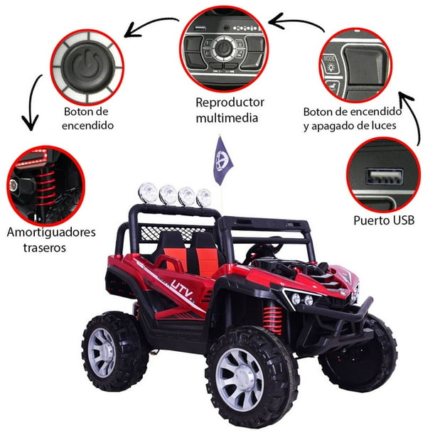 Todo Terreno Rally Wheels Montable Electrico Control Remoto