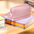 thumbnail image 5 of YIMWNYI Large Capacity Pencil Case, Multi-Compartment Waterproof Storage Bag for Pens, Art Supplies, Office Organizer, Portable Travel Kit for Stationery, 5 of 5