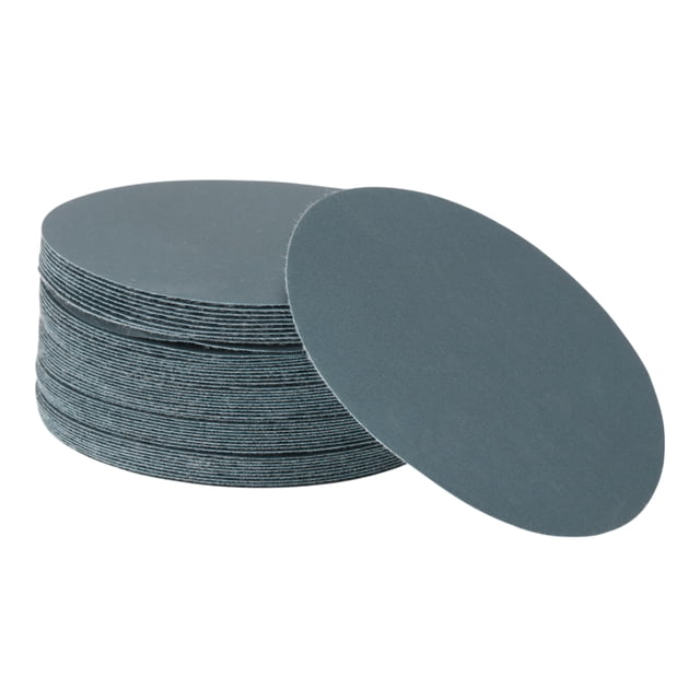 Hojas de lijado de gancho y lazo Unique Bargains 125x125mm negras de grano 600, redondas, para un lijado y pulido eficiente en la fabricación y reparación de automóviles y trabajos en madera