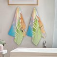 thumbnail image 3 of Summer Beach Kitchen Hand Towels 2 PCS, Starfish Family Fingertip Bath Towels Ultra Soft and Highly Absorbent, Decorative Face Towels Dish Washcloths, 28.3"x14.4", 3 of 4