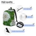 thumbnail image 4 of Honeii Dandelion Flower In The Meadow Print Canvas College Laptop Backpack, Durable Rucksack Travel Notebook Bag School Backpack Book Bag for Men Women-Medium, 4 of 7