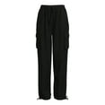 thumbnail image 5 of Time and Tru Women's Parachute Cargo Jogger Pants, 26", 27", 28" Inseam, Sizes XS-XXXL, 5 of 5