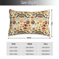 thumbnail image 2 of Fotbe Mushrooms And Rainbows Peace Funda de Almohada Decorativa Estilo Occidental, Lujo en Algodón, Fundas para Almohadas King, Cojín Estampado para Decoración del Hogar-14"x20", 2 of 6