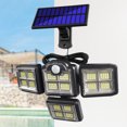 thumbnail image 1 of Luz solar para exteriores 2400MAH Lámpara con sensor LED para patio Garaje Porche Patio (B), 1 of 8